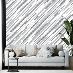 Wallpics Black & White Printed Self-Adhesive Wallpaper-image-36