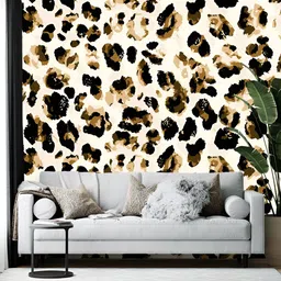 Wallpics Brown & Black Abstract Printed Self-Adhesive Wallpaper-picture-31