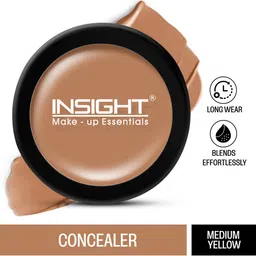 Insight Cosmetics Lightweight Long-Lasting Concealer For Skin Imperfections- Medium Yellow image 2
