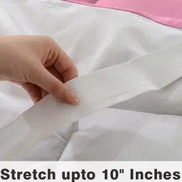 CURIOUS LIFESTYLE Pink Quilted Microfibre Breathable Queen Size Mattress Protector image 3