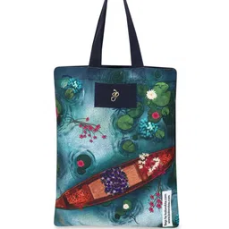 KOLOROBIA Graphic Printed Structured Pure Cotton Shopper Bag-picture-41