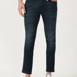 Wrangler Men Blue Slim Fit Light Fade Stretchable Jeans-image-90
