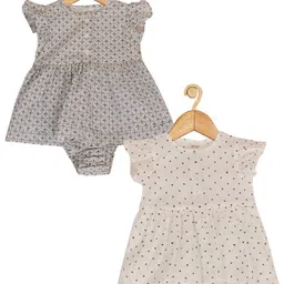 Creative Kids Infant Girls Pack Of 2 Printed Cotton Bodysuits-picture-38