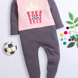 Nino Bambino Infant Popcorn Printed Cotton Sleepsuit-picture-29