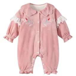 StyleCast Infant Girls Pink Round Neck Rompers-picture-25