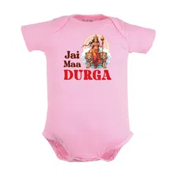FFLIRTYGO Kids Durga Puja & Navratri Special Pure Cotton Bodysuit-image-64