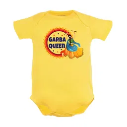 FFLIRTYGO Infants Kids Durga Puja Special Printed Pure Cotton Bodysuit-image-41