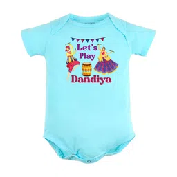 FFLIRTYGO Infant Kids Pure Cotton Durga Puja Special Printed Rompers-image-94
