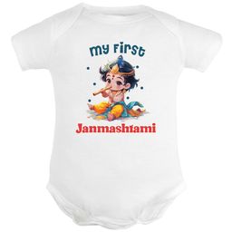 FFLIRTYGO Infant Kids Janmashtmi Printed Pure Cotton Bodysuit-picture-42