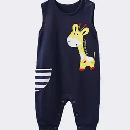 StyleCast Infant Boys Navy Blue Embroidered Romper-picture-44