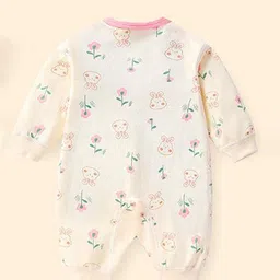 StyleCast Infant Girls Pink Printed Cotton Rompers image 5