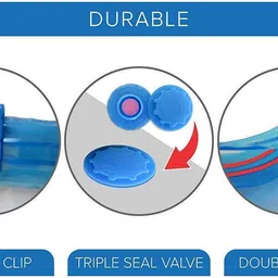 miraj Vacuum Storage Bags with Hand Pump I Reusable Airtight Zip lock Space Saver Bag High Volume Storage Vacuum Bags image 3