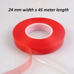tjikko Double Sided Premium Red liner Tape (Polyester) (Manual) image 2
