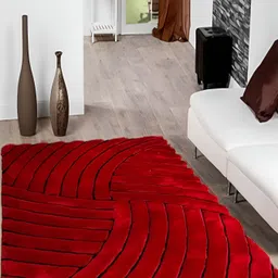 Shopgallery Red Geometric Anti-Skid Carpet-image-19