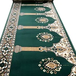 Asad Emporium Rugs Green Ethnic Motifs Printed Anti-Skid Carpet-picture-38