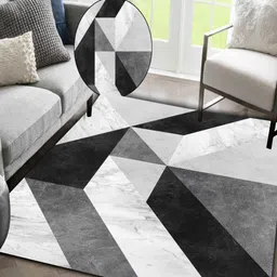 Sparrow world Red Bohemian Anti-Skid Polyester Carpet image 3