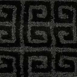 Saral Home Unisex Grey & White Printed Cotton Carpet image 4