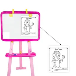 sabirat Girls 5 In 1 Dual Side Easel Activity Board Educational For Learning image 2