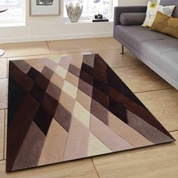 Safiya Carpet Beige Geometric Woollen Carpets-picture-48