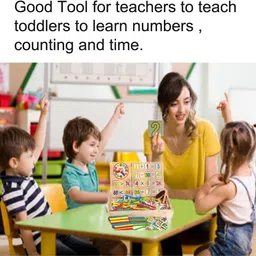 knk infotain Children Number Cards Calculation Time Learning Tool Math Educational Toy image 3
