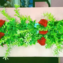 kingstyle impex Artificial Flowers Home Decoration Vine & Creepers Plant Wall Hanging Chain E130 Multicolor Rose Artificial Flower image 2