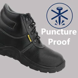 foot trends Steel Toe Synthetic Leather Safety Shoe image 2