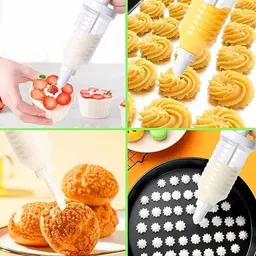jiyancreation Cake/Dessert and Cookie Decorative Pen With 8 Pieces Icing Tips Kitchen Tool Set image 5