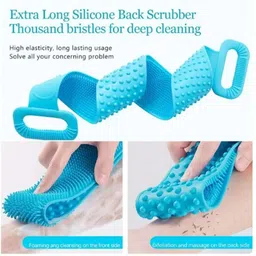 5teknova Double-Sided Bath Brush Back Cleaner Deep Cleaning & Massage Scrubber C2-picture-18