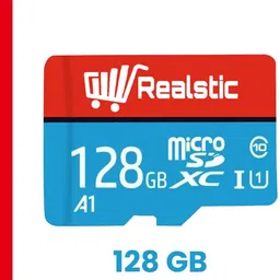 Realstic A1 128 GB MicroSD Card Class 10 130 MB/s Memory Card A1 128 GB MicroSD Card Class 10 130 MB/sMemory Card Compatible with Camera, Computer, Mobile, Tablet, Gaming Console image 2