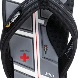 adda Men's Black Grey Slipper Men Slippers image 2