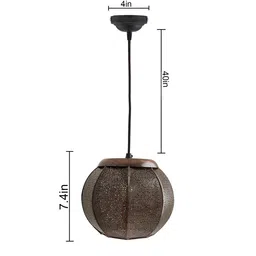 homesake Electa Copper Metal Hanging Light image 3