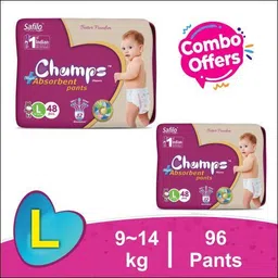 champs High Absorbent Baby Diaper Pants|Pack of 2 - L-picture-12