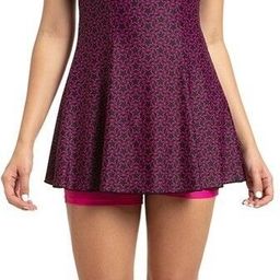 speedo Swimdress With Boyleg - Endurance10 Boomstar Printed Women Swim-dress Pink Swimsuit-picture-5