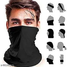 kingssway Black Bike Face Mask for Men & Women image 2