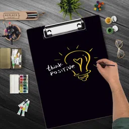 durga quality creation Be Positive Digital Reprint Clip Board Exam Pad (14x10 Inches) exam pad image 2