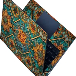 SCOTLON All Panel_Moroccan tile pattern_Premium Laptop Skin Vinyl Laptop Skin Compatible for 15.6 inch-picture-30