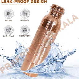 prakriti hastkala 1000 ml Copper Bottle image 5