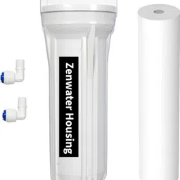 aurawater Housing Kit & Elbow with 10inch Spun Filter For RO Water Purifier_12 Solid Filter Cartridge-picture-16