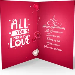 gift my passion Happy Anniversary Card To My Dear Wife Greeting Card image 2