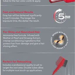 revlon Top Speed Hair Color For Woman (With Free Outrageous Conditioner) , Natural Black 70 image 3