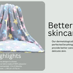 swissberry 3D Printed Crib Coral Blanket for AC Room image 3