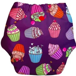 momsarc Ultra-Thin 4-Layer Printed Cotton Cloth Nappy+1 Insert Pads for Babies, 1 pcs-picture-12