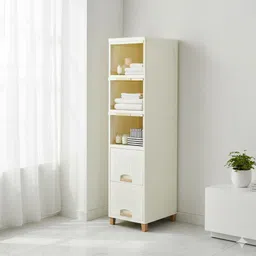 maxtid Plastic Multi-Purpose Storage Cabinet – 5 Layer White Storage Basket-picture-21