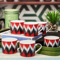 Contemporary Glass Tea Cups (Set of 6) by Goodhomes-picture-20
