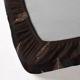 bluedot Cotton King Fitted (Elastic) 210 TC Floral Bedsheet image 3