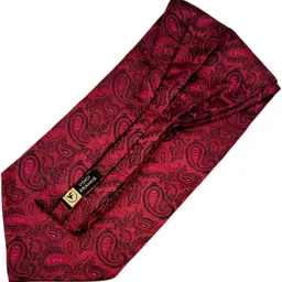 VOICI Mens Ascot Necktie and Pocket Square Cravat image 5