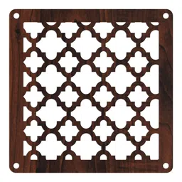 random Walnut Engineering Wood (Pack Of 12) Hanging Room Divider image 3