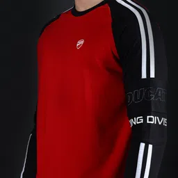 ducati Men Full Sleeve Solid Sweatshirt image 4