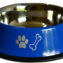 udak GOOD QUALITY Stainless BLUE COLOUR Steel Bowls Anti-Skid Rubber Base Food Water Perfect Dish Dog Puppy Cat Kitten ROUND Steel Pet Bowl-picture-13