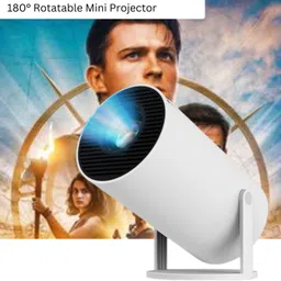 FRONY Smart Projector for Home 4K Support Rotabable Design withApp Netflix,YouTubeB206 (4500 lm / 1 Speaker / Wireless / Remote Controller) Portable Projector-image-72